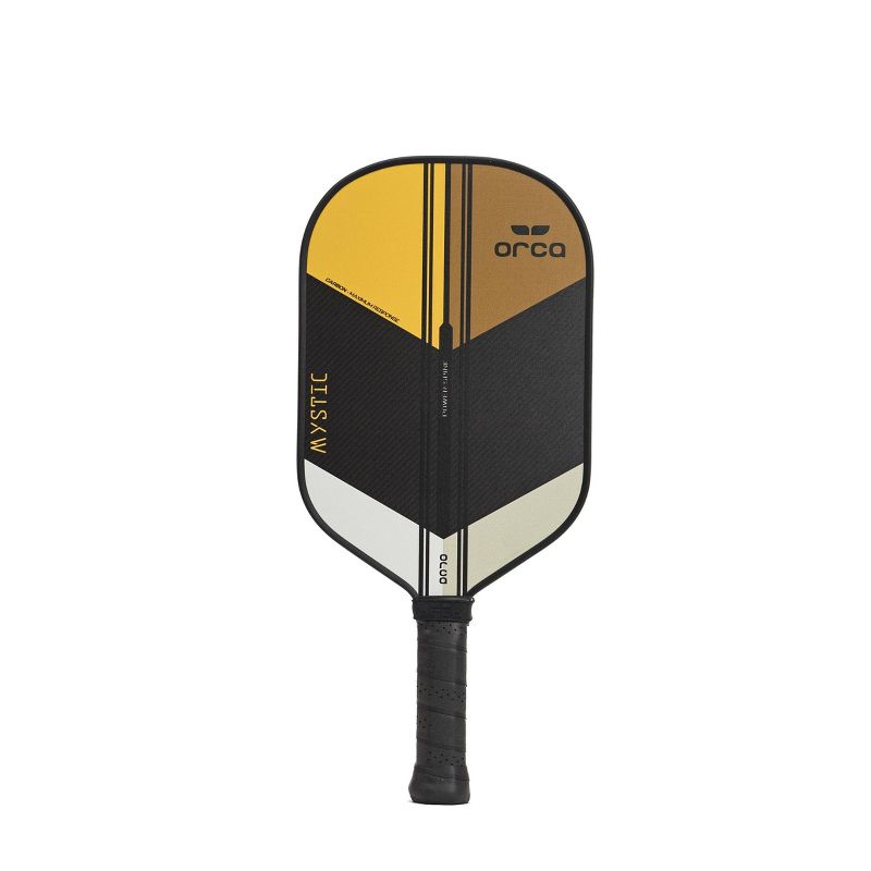 Orca Mystic Carbon Fiber Pickleball Paddle with Neoprene Cover - Black/Yellow/White, 5 of 7