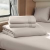 Nestl RV Queen Sheets, Super Soft 4PC Microfiber Sheet Set for Camper, Short Queen Sheets - 2 of 4