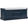 Wooden Storage Bench, Entryway Storage Bench with Drawers & Cabinets,Foyer Shoe Bench with Removable Cushion for Entryway Bedroom Living Room - 3 of 4