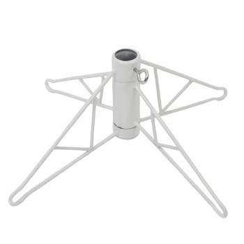 Northlight White Metal Christmas Tree Stand For 6.5'-7.5' Artificial ...