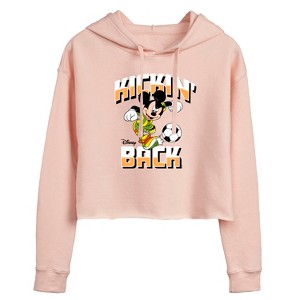 Women's - Disney - Kickin Back Cropped Graphic Hoodie - 1 of 3
