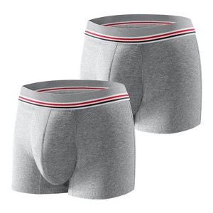 CARER 2-Pack Washable Incontinence Underwear for Mens Reusable Leakproof Incontinence Boxer Briefs with 3oz Absorbency for Bladder Leakage - 1 of 4