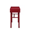 Industrial Metal Vanity Desk with Drawer and Cargo-Style Design - 2 of 4
