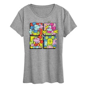 Women's - Disney - Mickey Grid Short Sleeve Graphic T-Shirt - 1 of 4