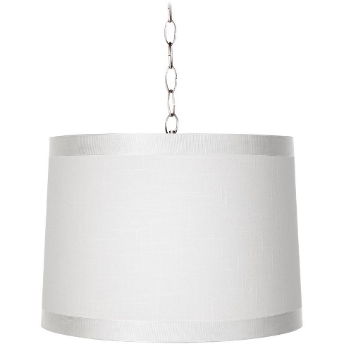 Brushed Nickel 3 Light LED Energy Saving Chandelier Mini Pendant with White Shad 