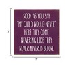 Slickblue Funny Parenting Quote Wood Wall Sign – Rustic 7x7 Home Decor for Moms and Dads, Multiple Color Options - 3 of 3