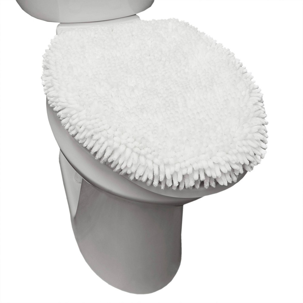 Photos - Toilet Accessory SoHome 19.6"x18.5" Spa Step Toilet Cover White: Elongated Lid, Polyester, Machine Washable, OEKO-TEX Certified