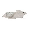 Transpac White Easter Bunny Chip and Dip Serving Dish Set of 2 - 2 of 4
