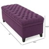 CAVINAS 50" Storage Ottoman Bench for Bedroom,Tufted Storage Bench with Lift Top,Ottoman for Living Room,Entryway - 3 of 4