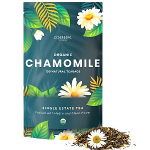 Cederberg Tea Company Chamomile Herbal Tea, USDA Organic, Non-GMO, Eco-Friendly and Caffeine Free - 100 Compostable Tea Bags - 1 of 4