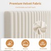 coucheta Upholstered Platform Velvet Bed Frame with Headboard,Strong Wooden Slats Support No Box Spring Needed Easy Assembly - 4 of 4