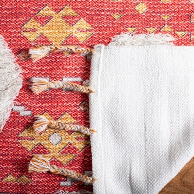 Saffron 5' x 8' Rust Wool Rectangular Area Rug
