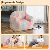 Bean Bag Chairs for Kids, 39 Inch Bean Bag Sofa with Sponge Filler, Large Beanbag Sofa Chair with Backrest and Armrest, Soft Fluffy Reading Chair - 3 of 4
