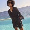 Lands' End Women's Long Sleeve Lace Mini Swim Cover-Up Dress - 4 of 4