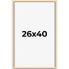 PosterPalooza | Classic Modern Yellow Picture Frame - UV Acrylic, Foam Board Backing, Hanging Hardware - 2 of 4
