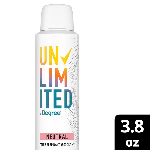 Degree Unlimited 96-hour Deodorant Dry Spray - Neutral - Fresh - 3.8oz : Target
