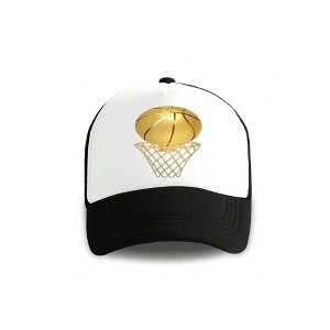 TIME HOLLOW Adjustable Baseball Cap With Abstract Design - Casual And Durable - 1 of 3