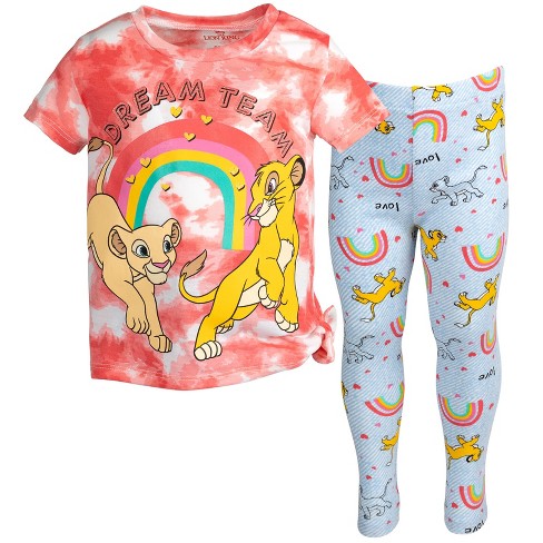 Disney Lion King Simba Toddler Girls T shirt And Leggings Outfit