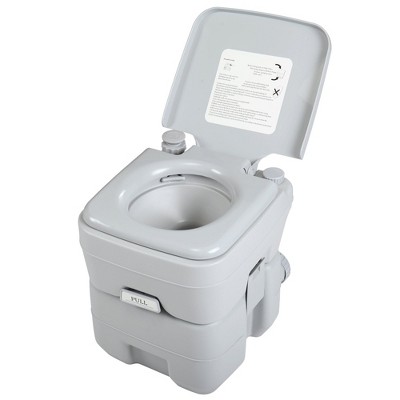 Sandinrayli Portable Flush Toilet Camping Potty for Travel Hiking with 5.3 Gal. Tank