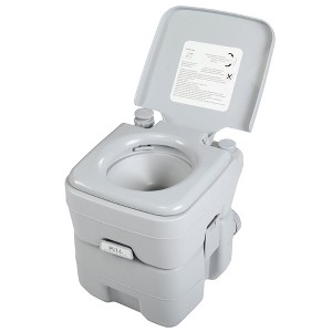 Sandinrayli Portable Flush Toilet Camping Potty for Travel Hiking with 5.3 Gal. Tank - 1 of 1