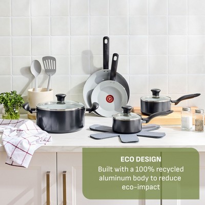 T-Fal Simply Cook 11 Ceramic Nonstick Square Griddle Black