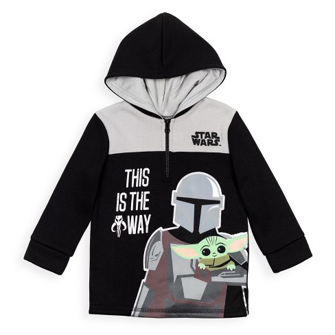 Star Wars The Child Big Boys Fleece Pullover Hoodie Black 18 20