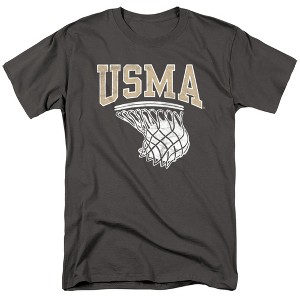 US Military Academy Basketball Hoop Adult T-Shirt Black - 1 of 4