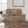 PiccoCasa Velvet Plush Stretch Sofa Slipcovers with Cushion Cover 2 Pcs - 2 of 3