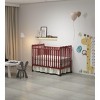 3-In-1 Convertible Crib, Made Of Sustainable Pinewood, Non-Toxic Finish, Comes With Locking Wheels, Wooden Nursery Furniture - 4 of 4