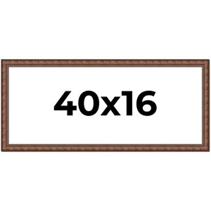 PosterPalooza | 40x16 Modern Bamboo Picture Frame, UV Acrylic, 5 Finishes - 1 of 4