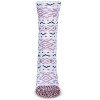 Memoi Women's Snowflake Buttersoft Plush Lined Crew Socks Mauve 9-11 - 2 of 4