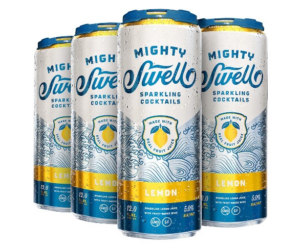 Mighty Swell&#174; Sparkling Lemon - 6pk / 12oz Cans