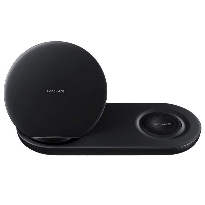 Samsung Wireless Charger DUO Fast Charge Stand & Pad EP-N6100 - Black (Refurbished), 1 of 4