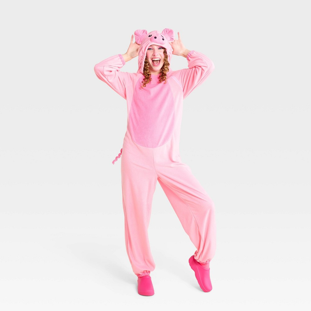 Adult Adaptive Pig Kigurumi Costume Jumpsuit - Hyde and EEK! Boutique™ Pink M