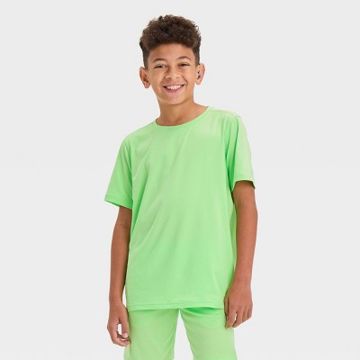 Boys' Crew Neck T-shirt - All In Motion™ Feather Green M : Target