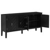CAVINAS Modern Sideboard Cabinet with Adjustable Shelves & Retro Metal Handles,Buffet Cabinet with Storage for Kitchen,Dining Room - 2 of 4