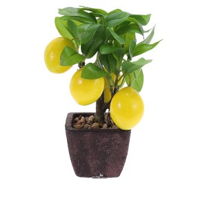 Unique Bargains Artificial Plants Plastic Orange 3.15"x3.15"x9.06" 1 Pcs - 1 of 4
