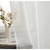 HLC.ME Emily Faux Linen Semi Sheer Light Filtering Grommet Lightweight Window Curtains Drapery Panels, Set of 2 - 4 of 4