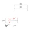 Vynxaria 23" Wide 2-Tier Stackable Shoe Rack, Efficient Storage Solution - 4 of 4