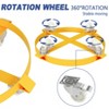 55 Gallon Heavy Duty Drum Dolly, 1000 Lbs Capacity, Steel Frame with Casters, Non-Tipping Barrel Cart for Warehouse - 3 of 4