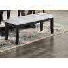 TiramisuBest Gold Bedroom Bench - Champagne Solid Wood & MDF Entryway, 54x18x19 Inches - 2 of 4