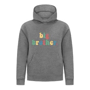 Everyday Kids Big Brother Boys Pullover Hoodie – Colorful Sibling Sweatshirt - 1 of 4