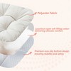 ChicFurnit 2PCS Seat Cushion Square Size Premium Soft Cotton Filling Non Slip Design Comfortable Durable for Living Room, Beige, 17.8"*17.8"*4.4" - 3 of 4