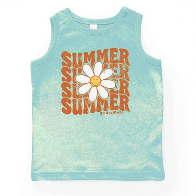 The Juniper Shop SmileyWorld Summer Wave Stacked Youth Tank Top