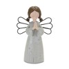Floral Etched Angel Figurine (Set of 3) - 4 of 4