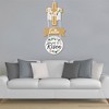 Big Dot of Happiness Religious Easter - Hanging Porch Christian Holiday Party Outdoor Decorations - Front Door Decor - 3 Piece Sign - 3 of 4