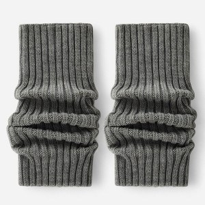 Anna-Kaci Women's Ribbed Knit Leg Warmers with Soft Stretch Fabric and Cozy Slouch Design 15.7 inches - 1 of 3