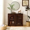 Lyngins Elegant Curved Openwork Sideboard Cabinet, 2 Outlet Holes, Modern Fluted Buffet Cabinet, Storage Cabinet/Narrow Side Cabinet for Living Room - 2 of 4
