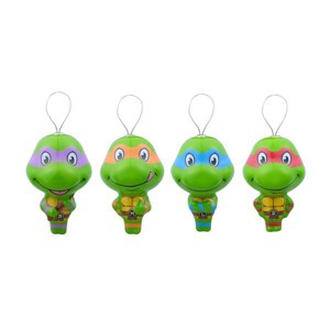 Teenage Mutant Ninja Turtles Raphael, Leonardo, Michelangelo and Donatello Tree Ornaments 4ct - 1 of 4