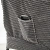 Lazy Chair with Ottoman, Modern Lounge Accent Chair with Armrests and a Side Pocket, Leisure Upholstered Sofa Chair - 4 of 4
